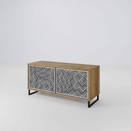 TEMPORARY SEQUENCE Compact 2-Door TV Cabinet