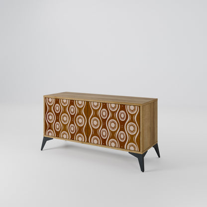 BROWN EYES Compact 2-Door TV Cabinet