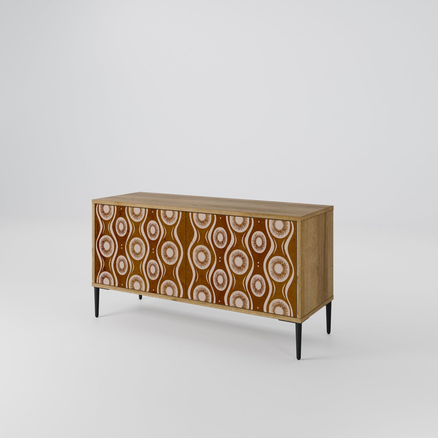 BROWN EYES Compact 2-Door TV Cabinet