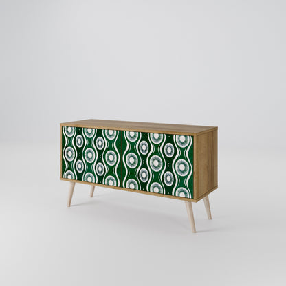 GREEN EYES Compact 2-Door TV Cabinet