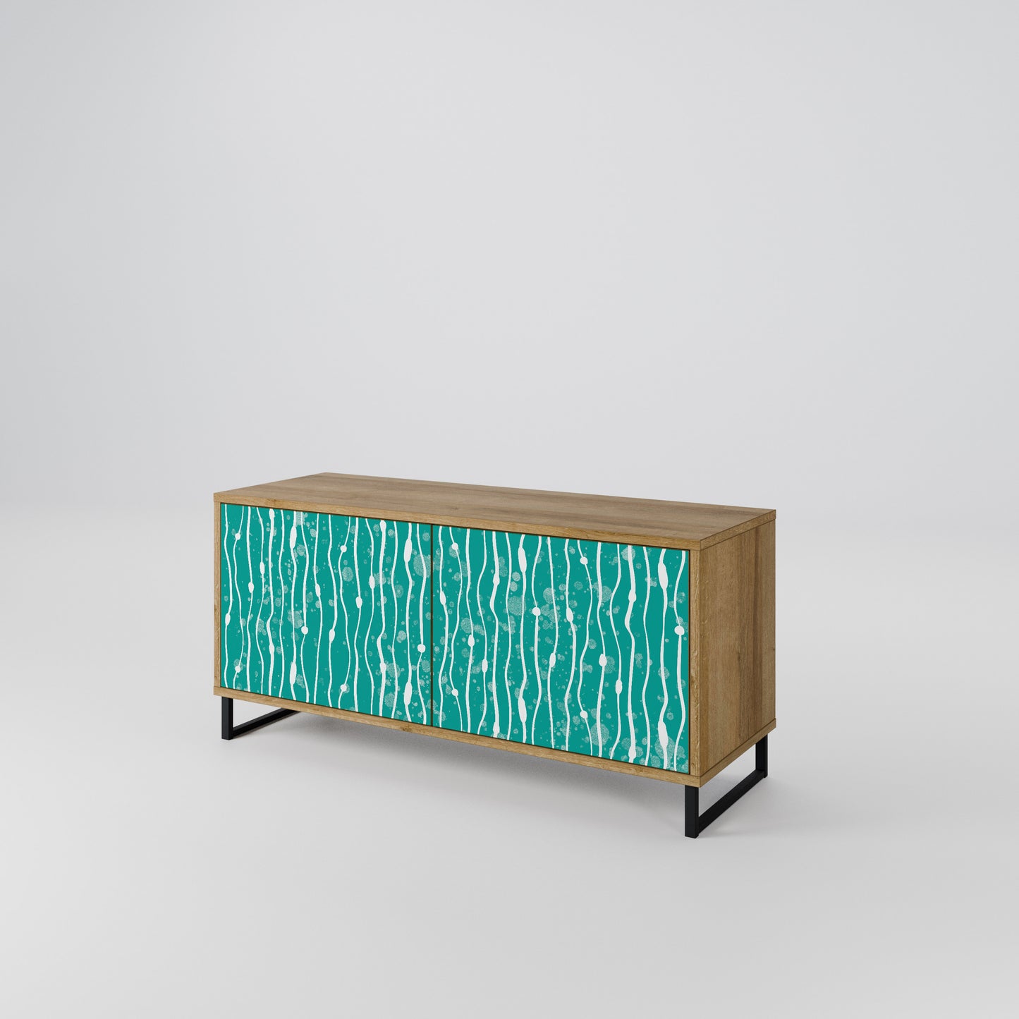 TURQUOISE RAIN Mobile TV Compatto a 2 Ante