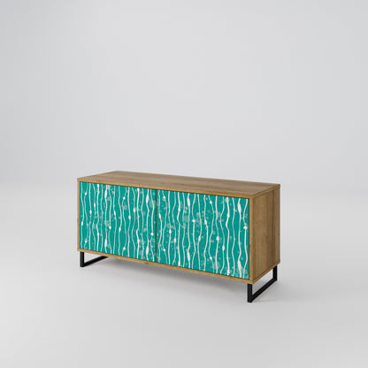 TURQUOISE RAIN Mobile TV Compatto a 2 Ante