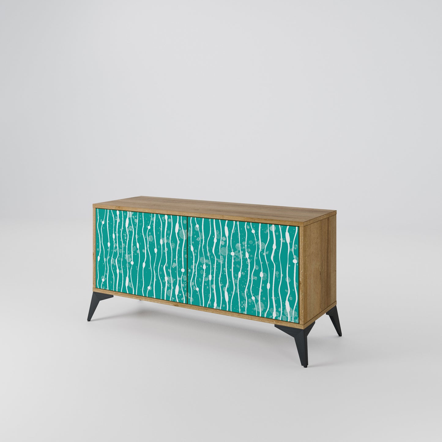 TURQUOISE RAIN Mobile TV Compatto a 2 Ante
