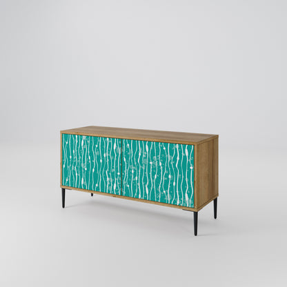 TURQUOISE RAIN Mobile TV Compatto a 2 Ante