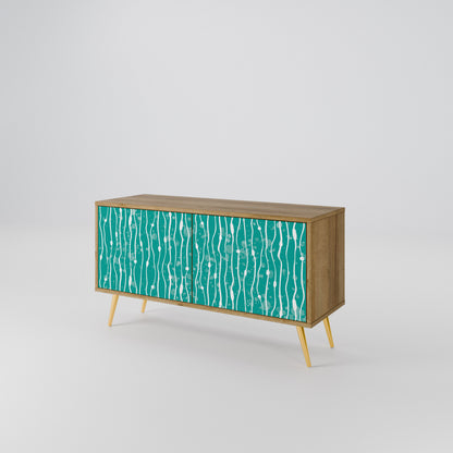 TURQUOISE RAIN Mobile TV Compatto a 2 Ante