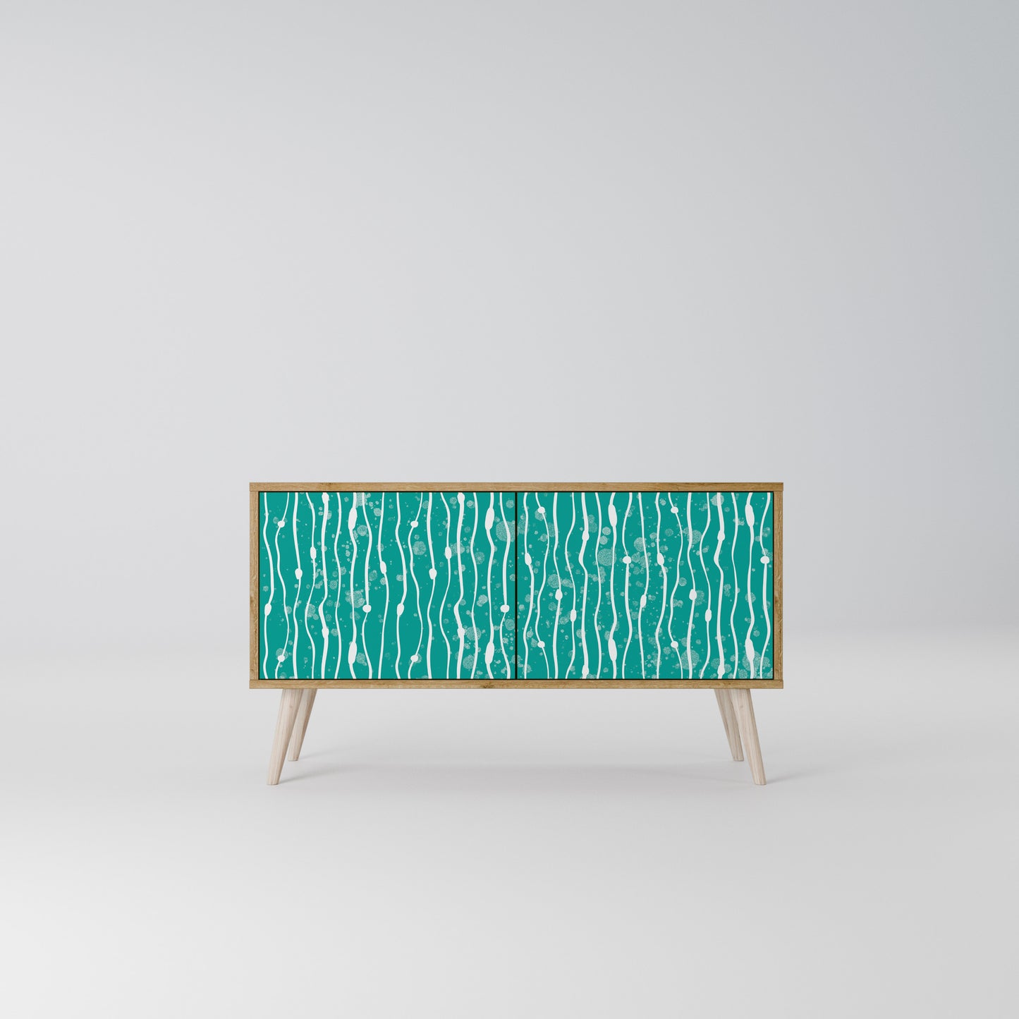 TURQUOISE RAIN Mobile TV Compatto a 2 Ante