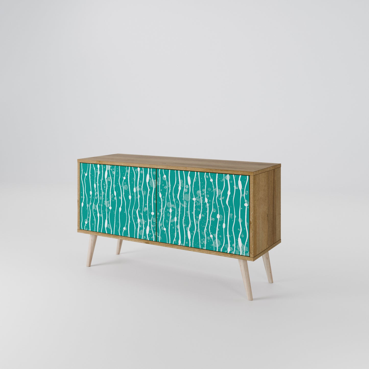 TURQUOISE RAIN Mobile TV Compatto a 2 Ante