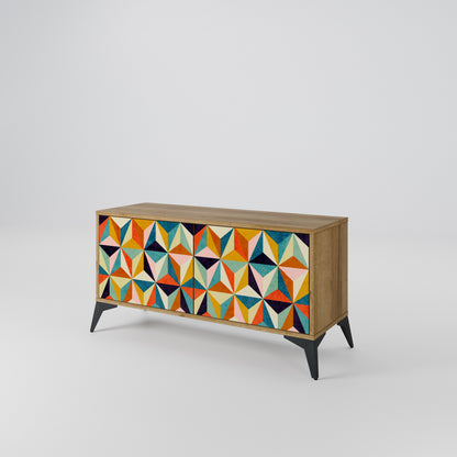 TESSELATE TREASURES Compact 2-Door TV Cabinet