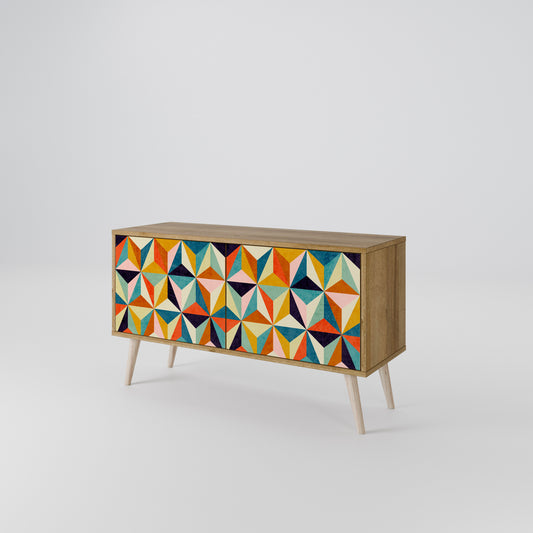 TESSELATE TREASURES Mobile TV Compatto a 2 Ante