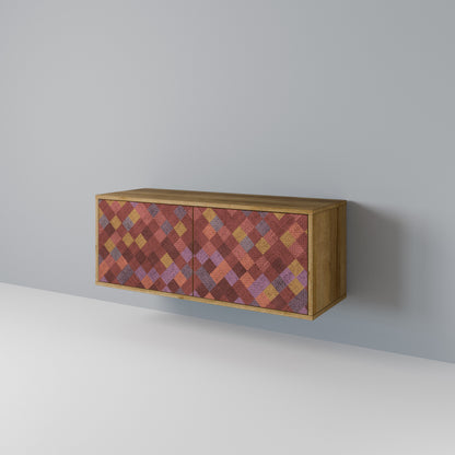 PAINTED SQUARES Mobile TV Compatto a 2 Ante