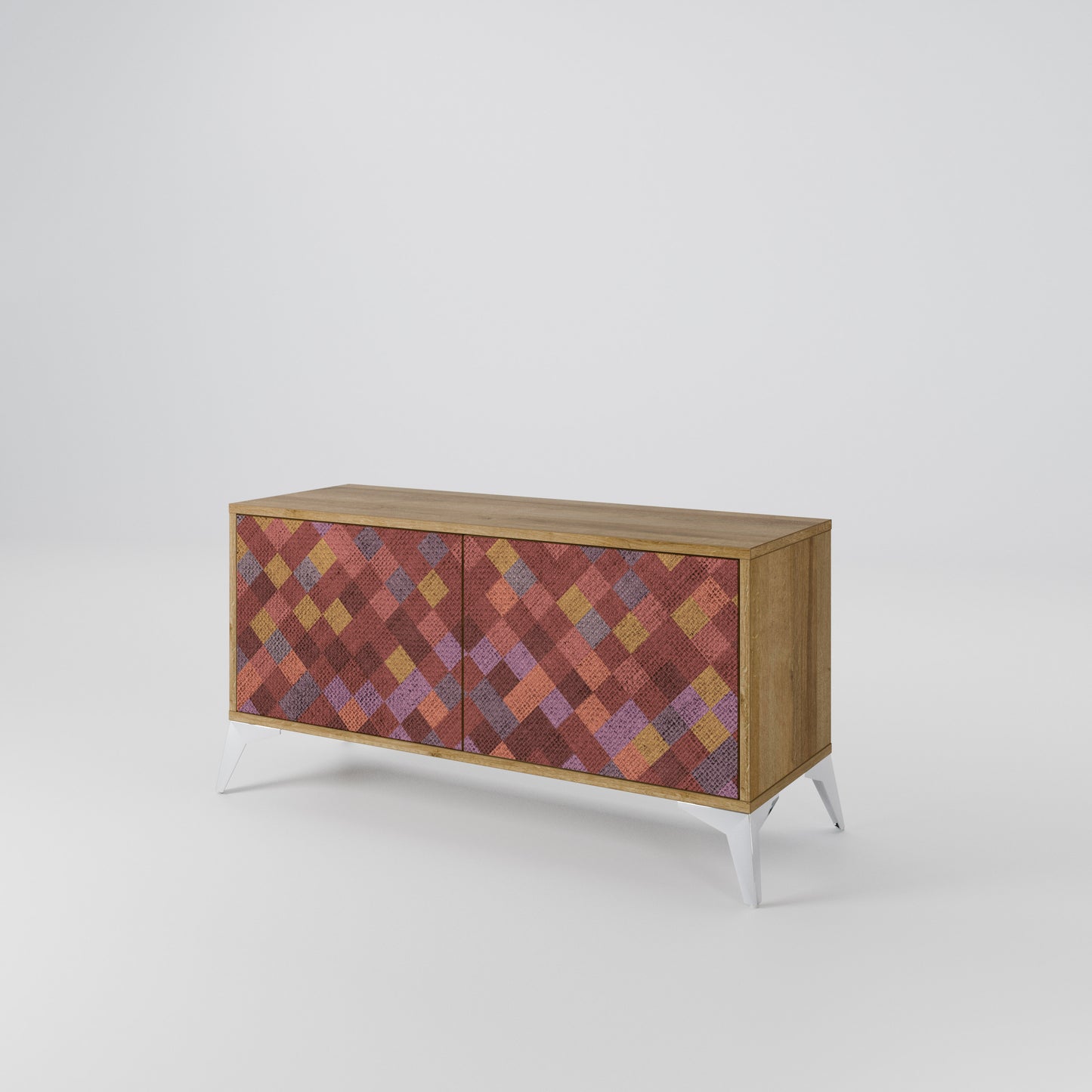 PAINTED SQUARES Mobile TV Compatto a 2 Ante
