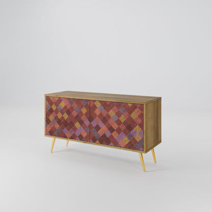 PAINTED SQUARES Mobile TV Compatto a 2 Ante