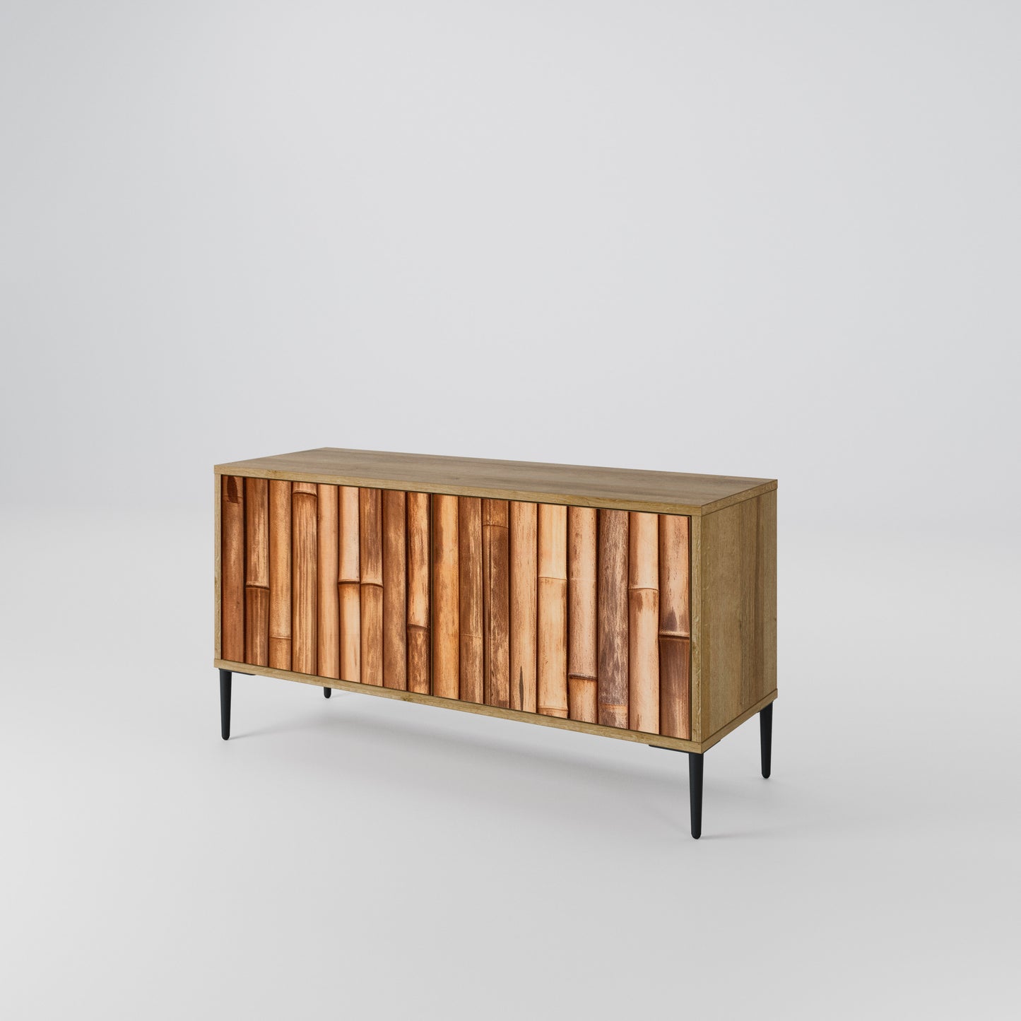 NATURAL WOOD Mobile TV Compatto a 2 Ante