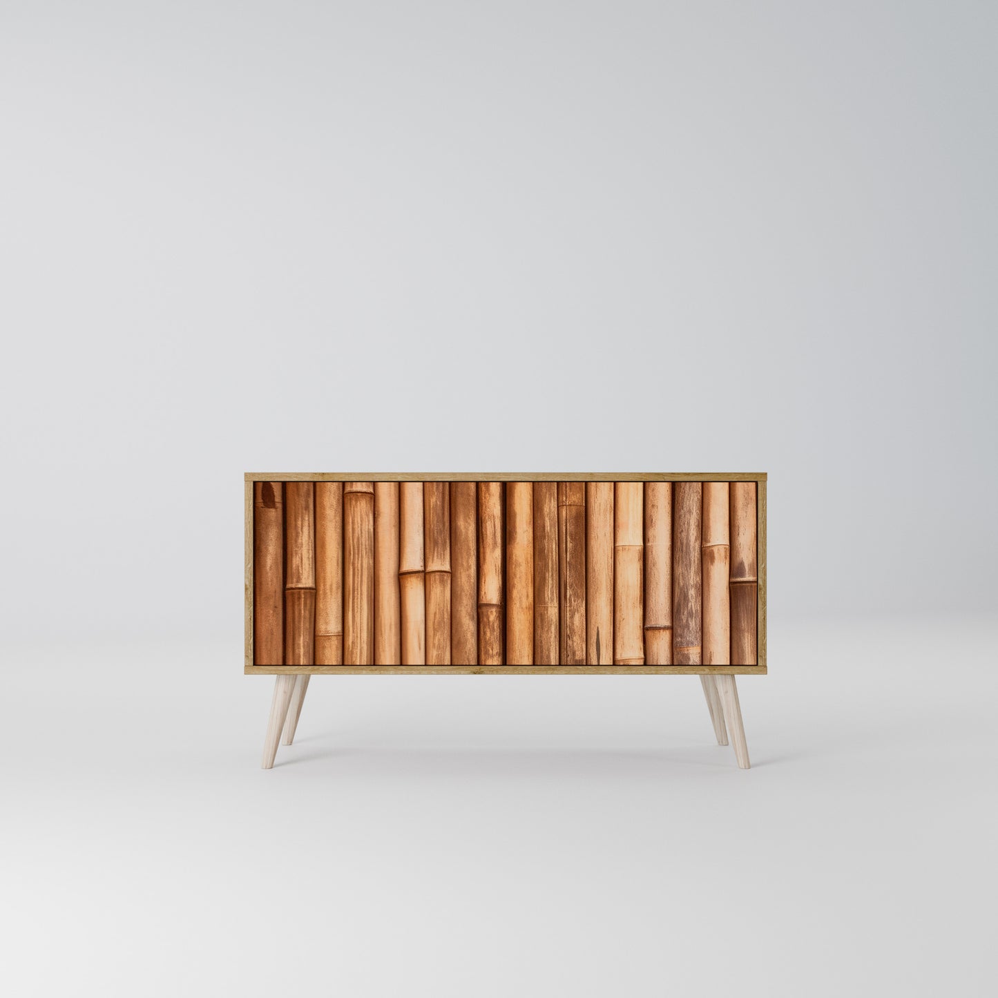 NATURAL WOOD Mobile TV Compatto a 2 Ante