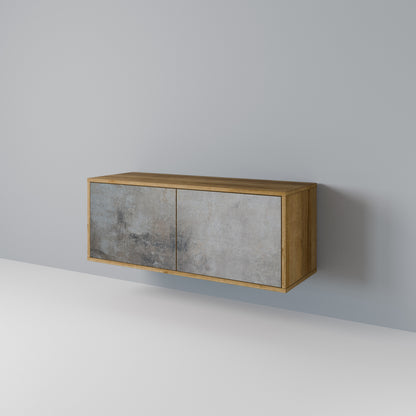 CONCRETE WALL Mobile TV Compatto a 2 Ante