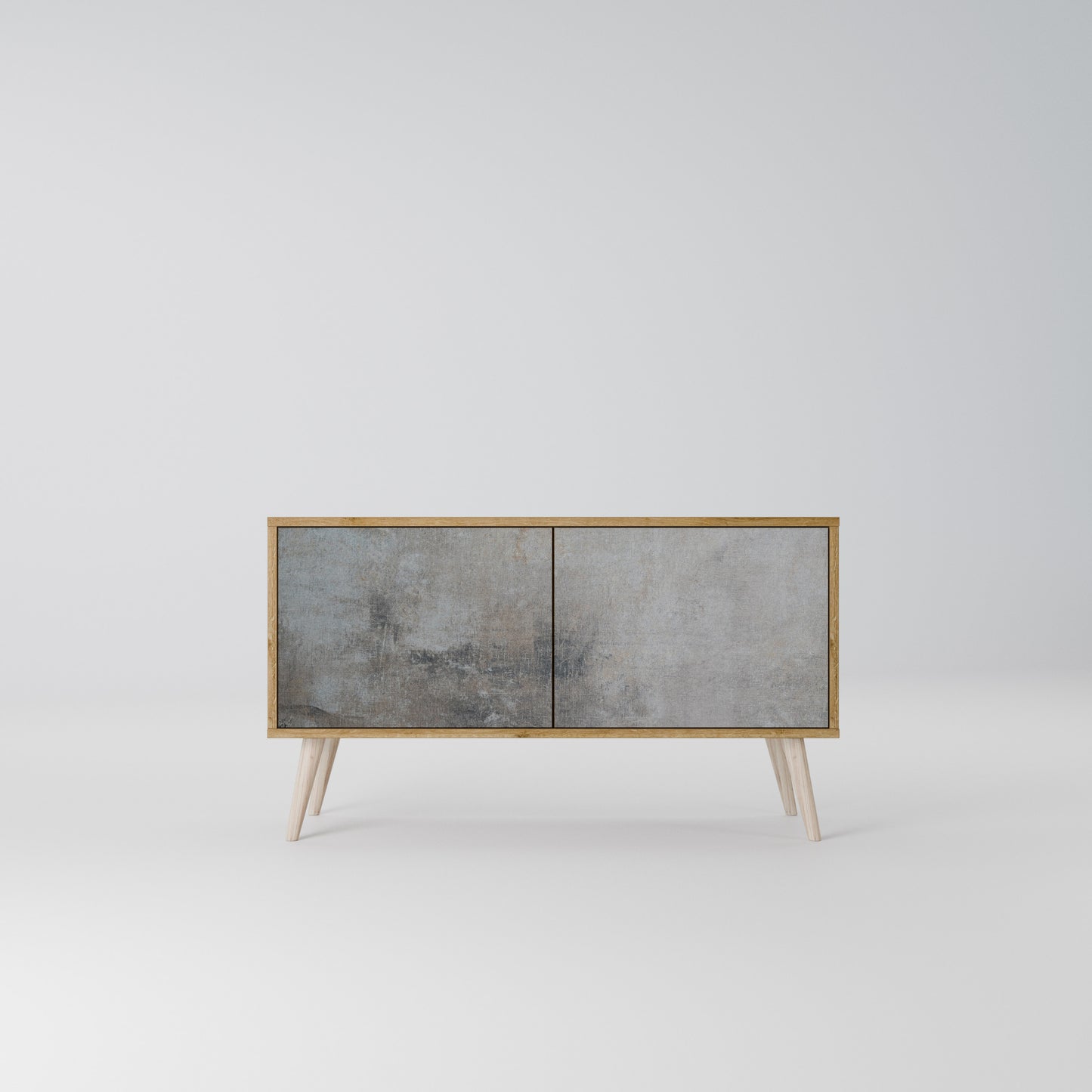 CONCRETE WALL Mobile TV Compatto a 2 Ante