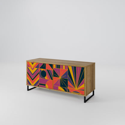 ELECTRIC PATTERNS Mobile TV Compatto a 2 Ante