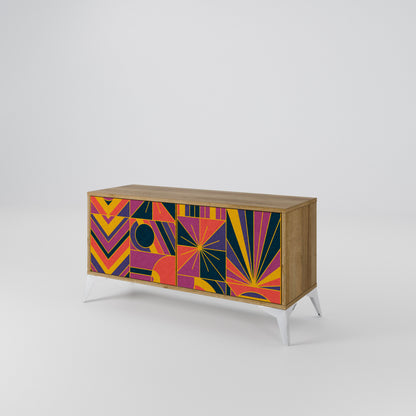 ELECTRIC PATTERNS Mobile TV Compatto a 2 Ante