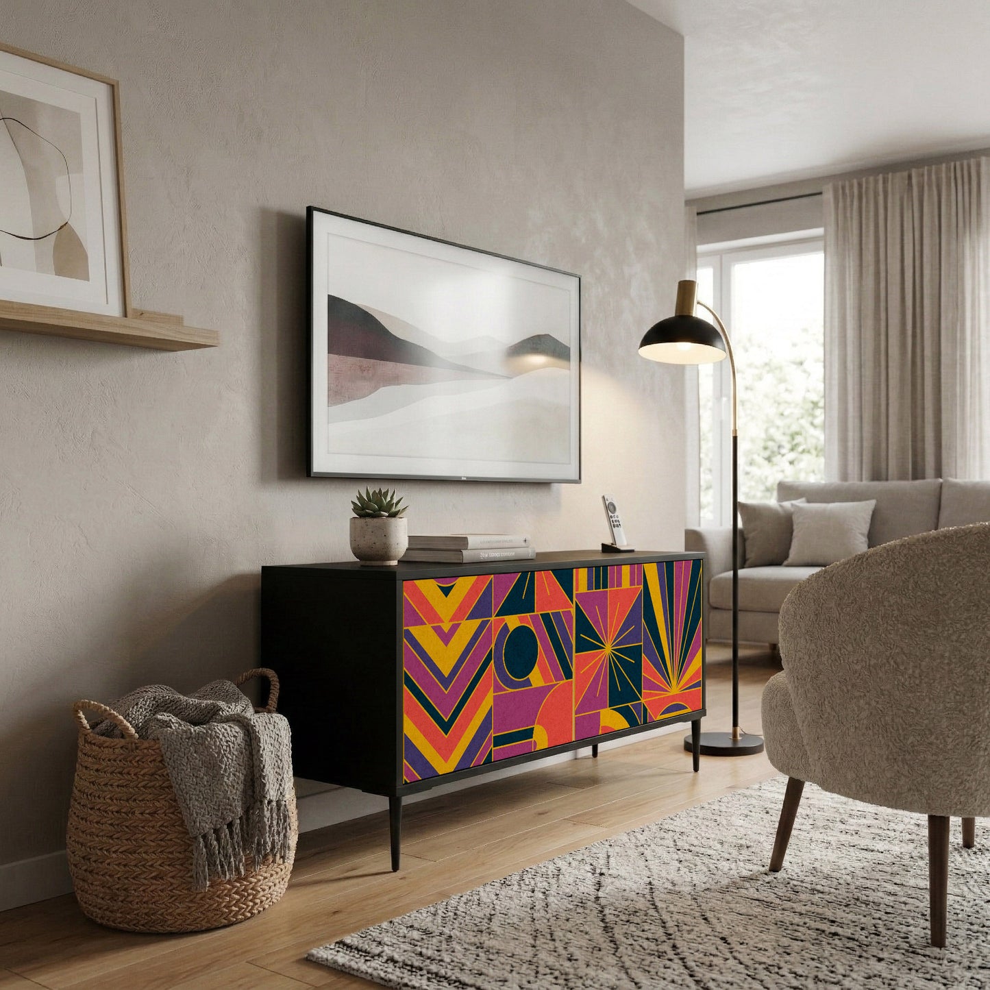 ELECTRIC PATTERNS Mobile TV Compatto a 2 Ante