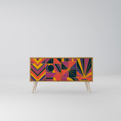 ELECTRIC PATTERNS Mobile TV Compatto a 2 Ante