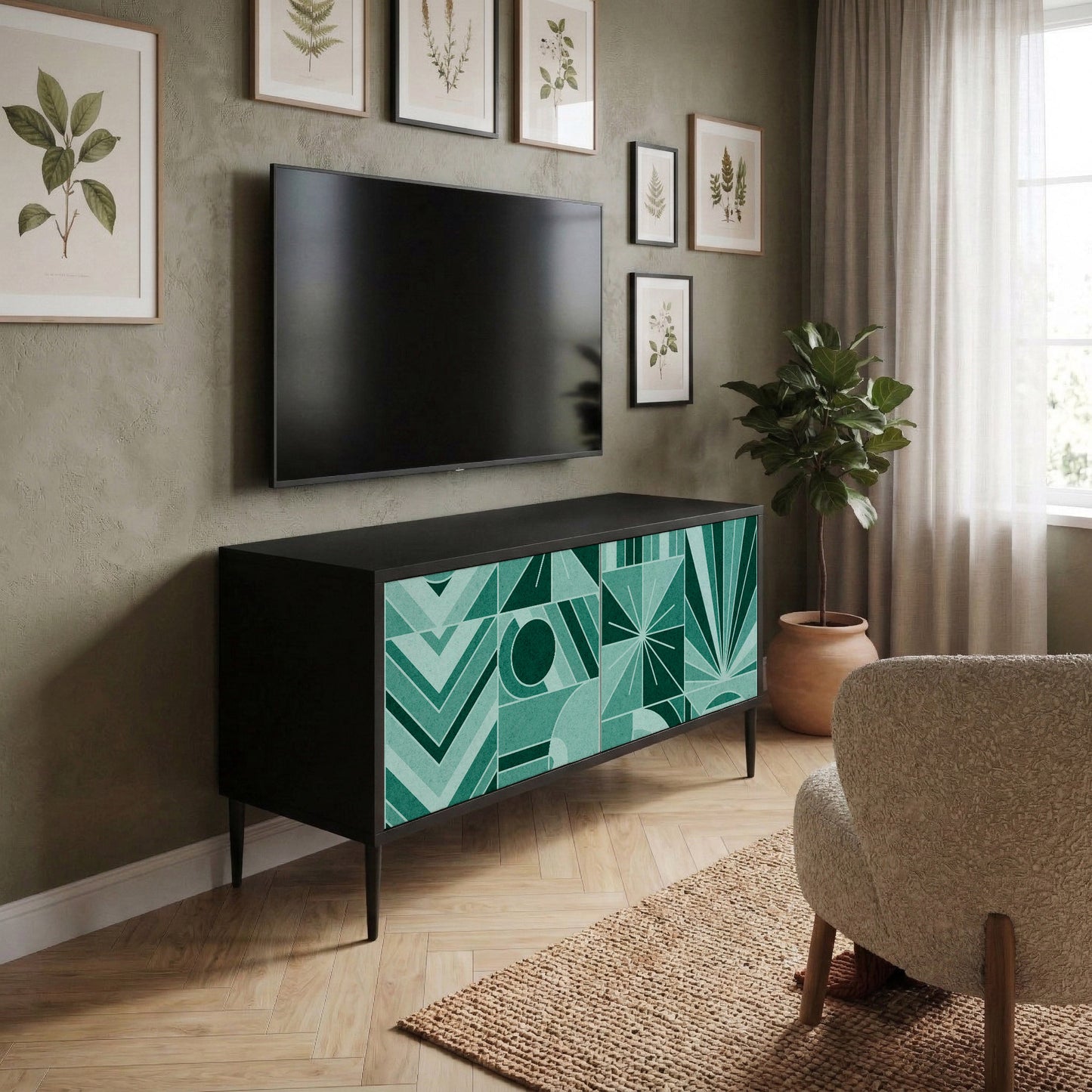 HARMONIC GRID Mobile TV Compatto a 2 Ante