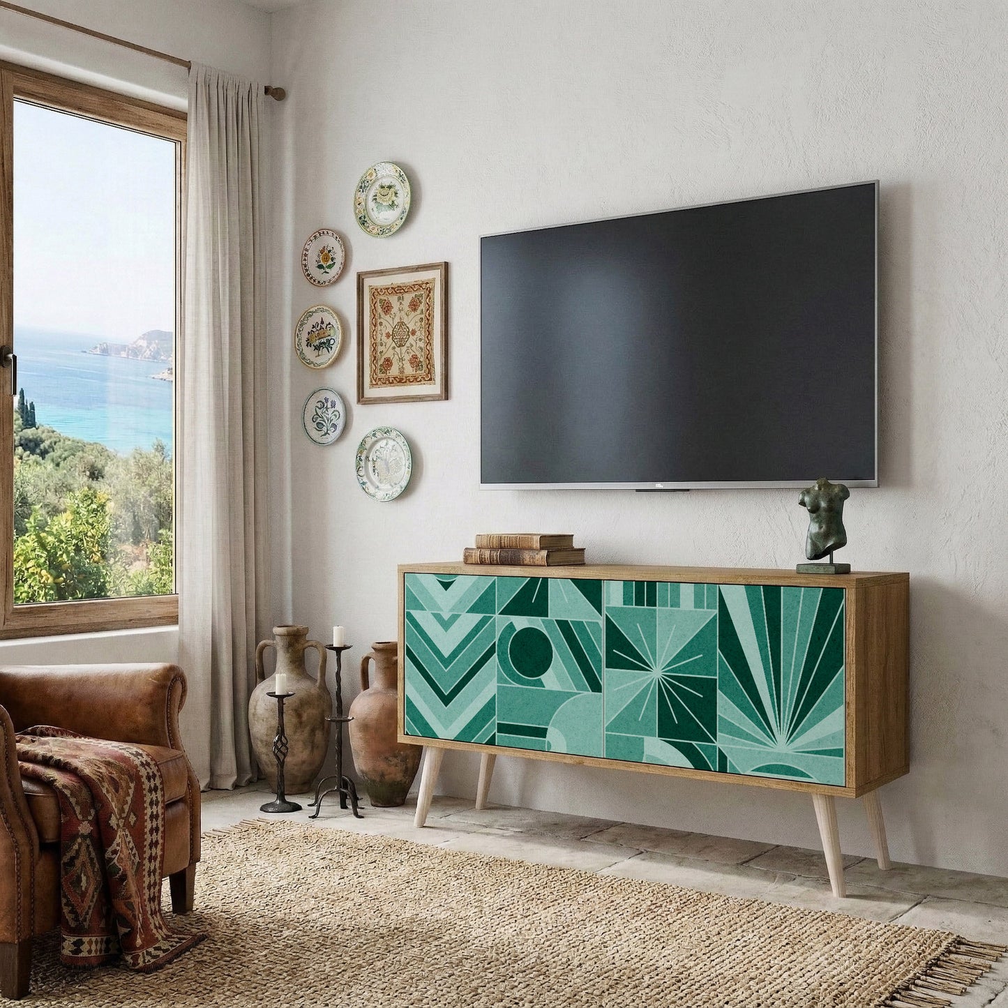 HARMONIC GRID Mobile TV Compatto a 2 Ante