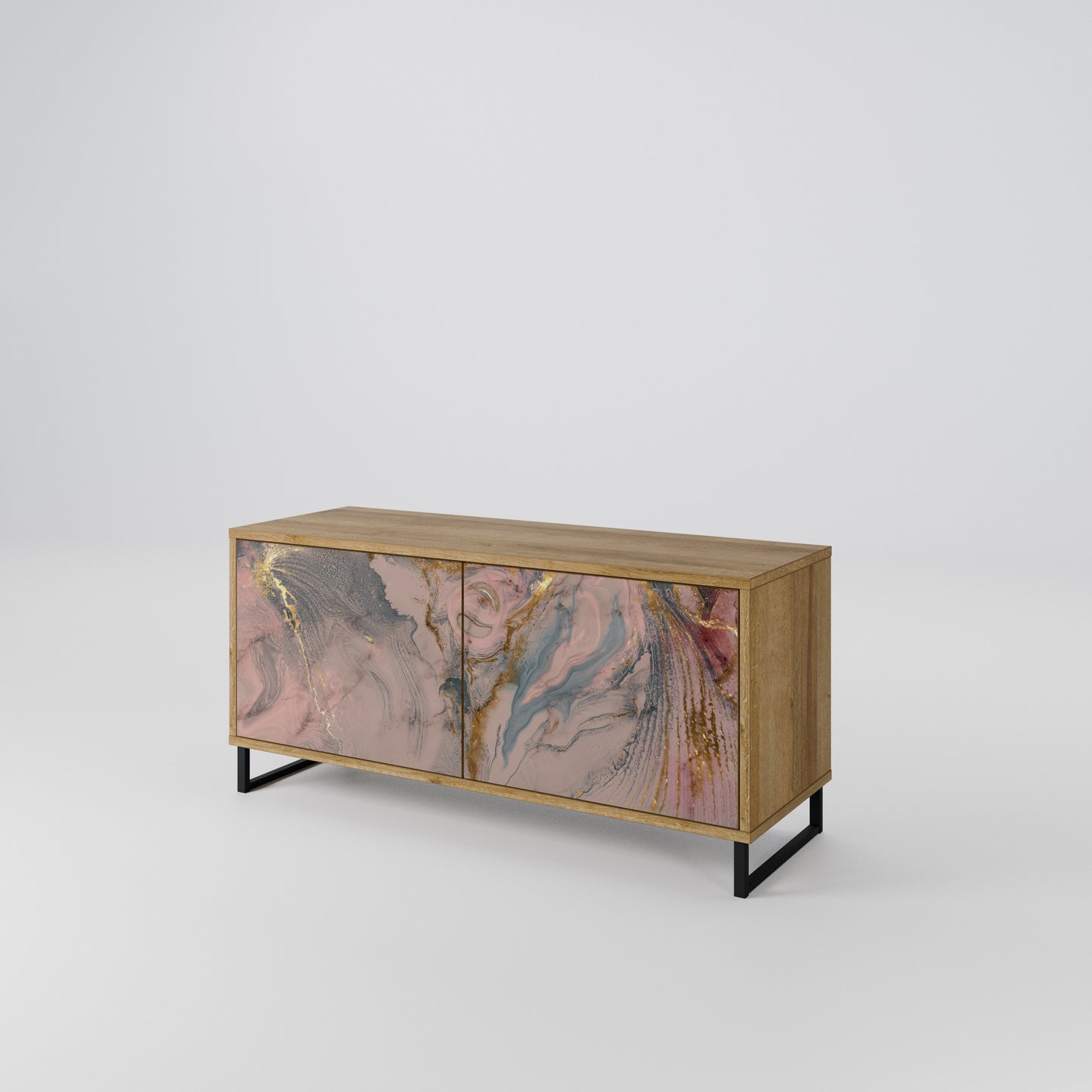 GILDED SWIRLS Mobile TV Compatto a 2 Ante