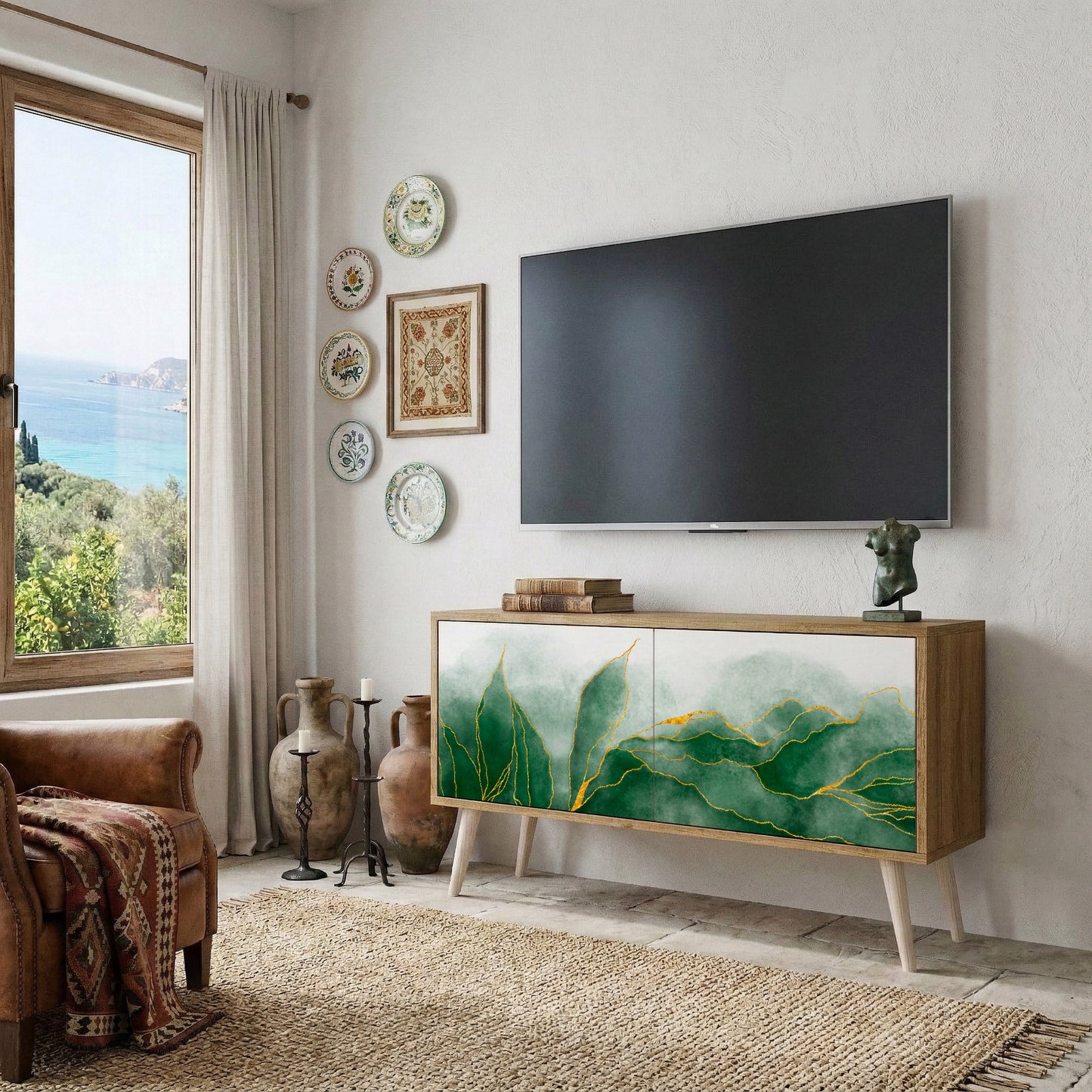 EXPENSIVE NATURE Mobile TV Compatto a 2 Ante