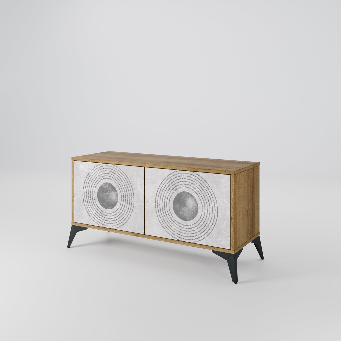 SOLID CIRCLES Mobile TV Compatto a 2 Ante