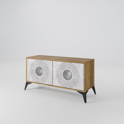 SOLID CIRCLES Mobile TV Compatto a 2 Ante