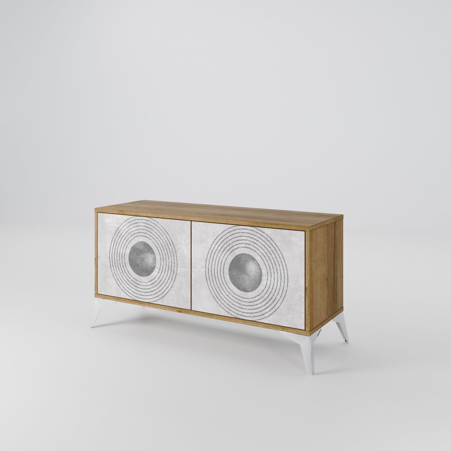 SOLID CIRCLES Mobile TV Compatto a 2 Ante