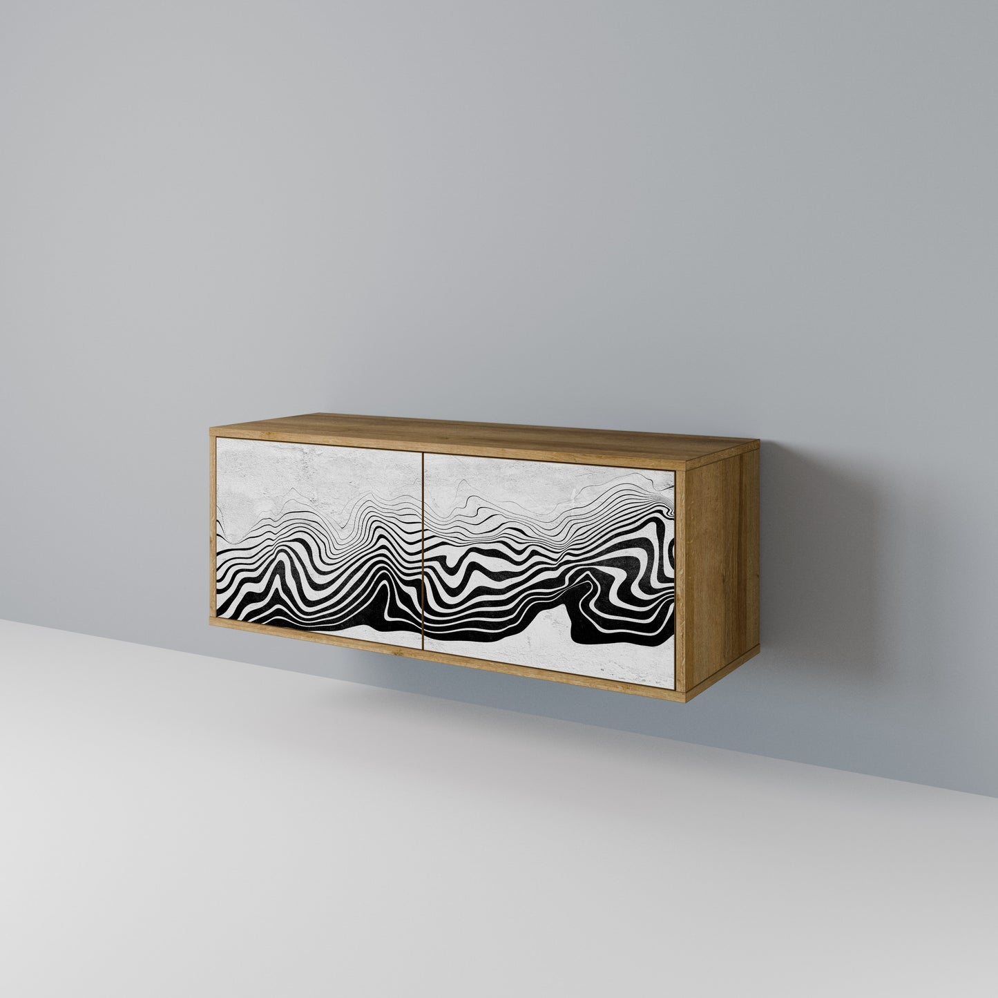 MONOCHROME MIRAGE Mobile TV Compatto a 2 Ante