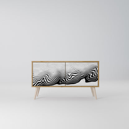 MONOCHROME MIRAGE Mobile TV Compatto a 2 Ante