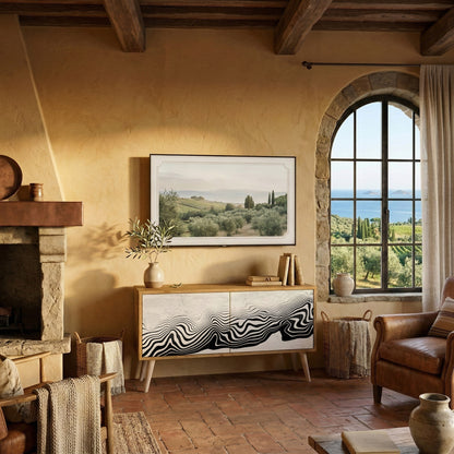 MONOCHROME MIRAGE Mobile TV Compatto a 2 Ante