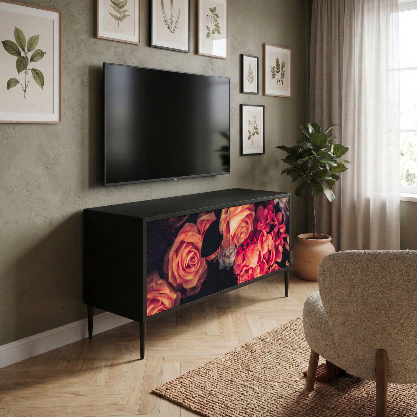 NEVERENDING BLOOM Mobile TV Compatto a 2 Ante