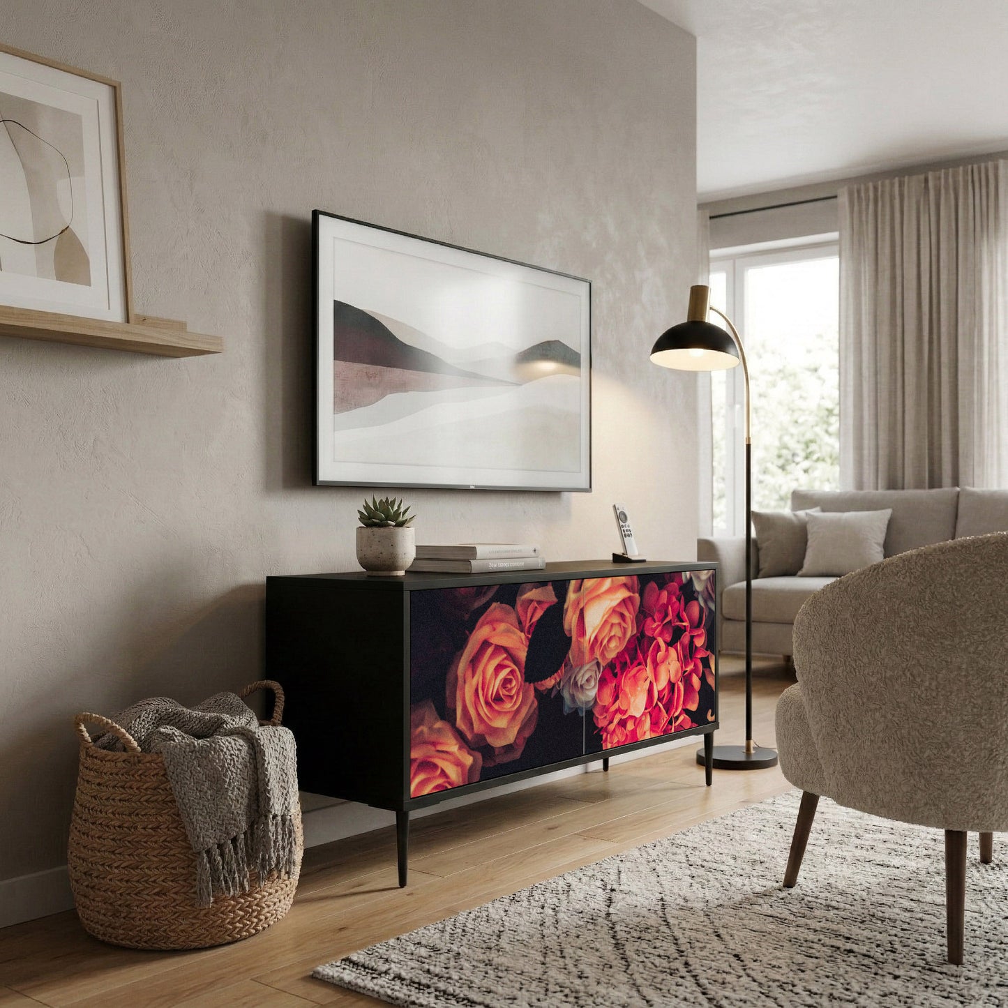 NEVERENDING BLOOM Mobile TV Compatto a 2 Ante