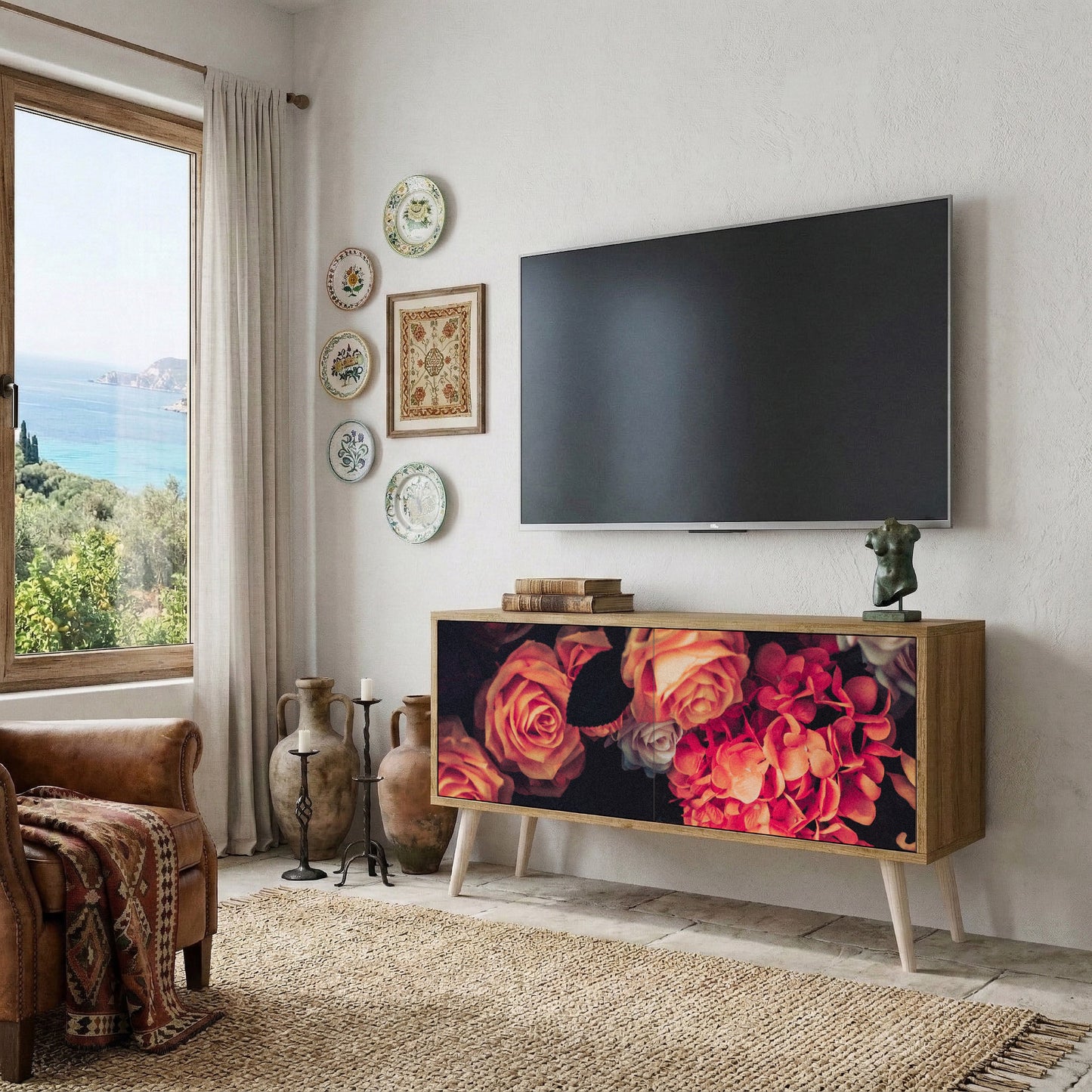 NEVERENDING BLOOM Mobile TV Compatto a 2 Ante