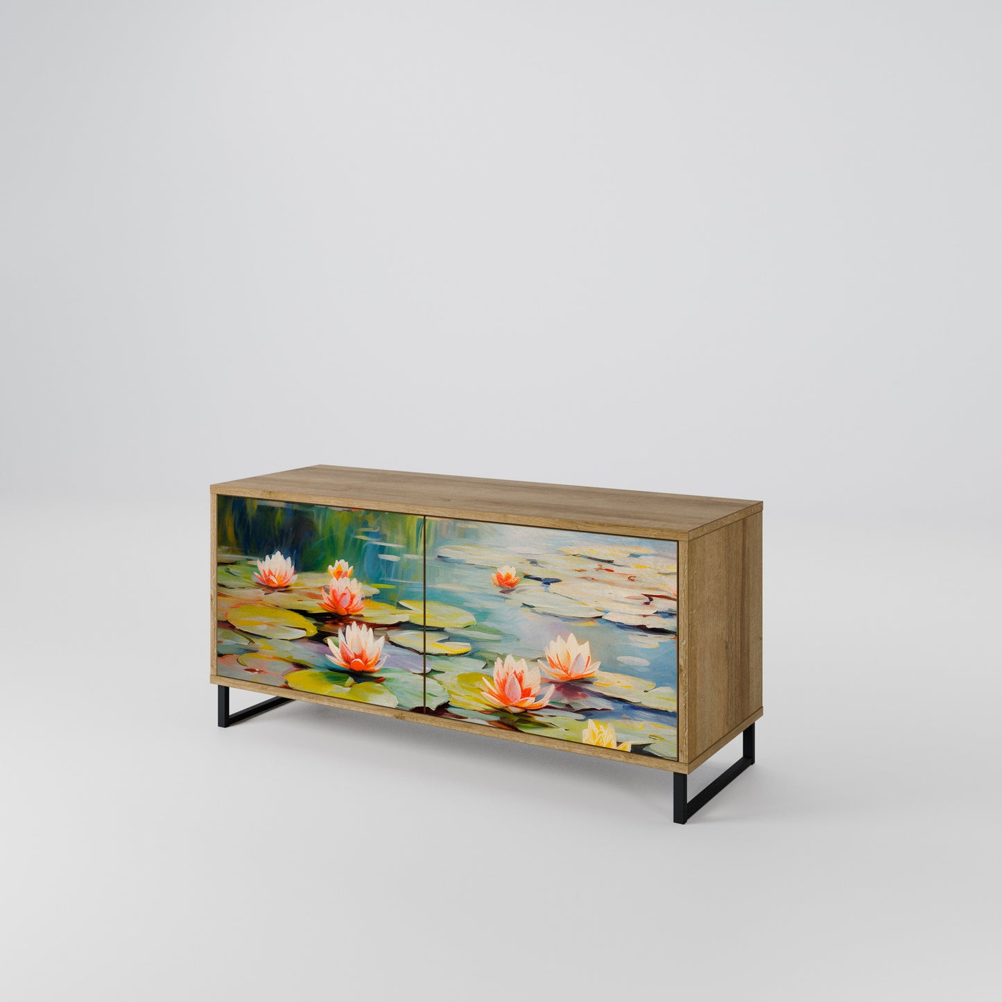 BLOOMING WATERS Mobile TV Compatto a 2 Ante