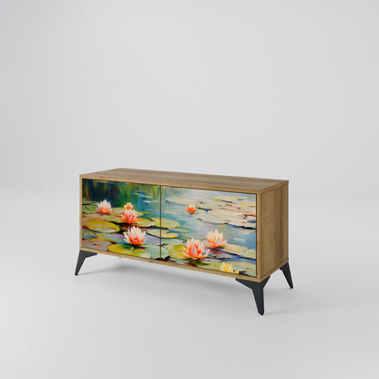 BLOOMING WATERS Mobile TV Compatto a 2 Ante