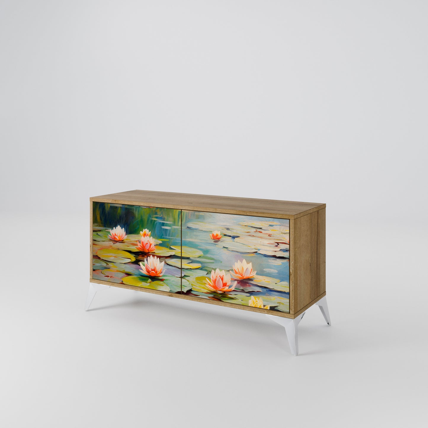 BLOOMING WATERS Mobile TV Compatto a 2 Ante