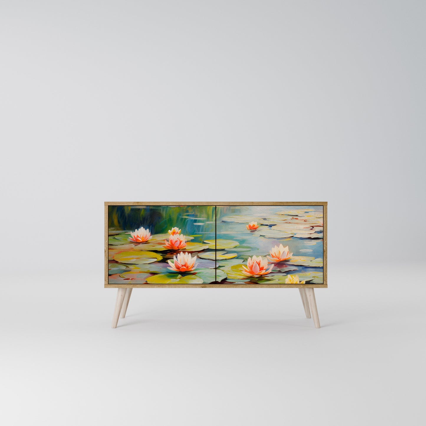 BLOOMING WATERS Mobile TV Compatto a 2 Ante