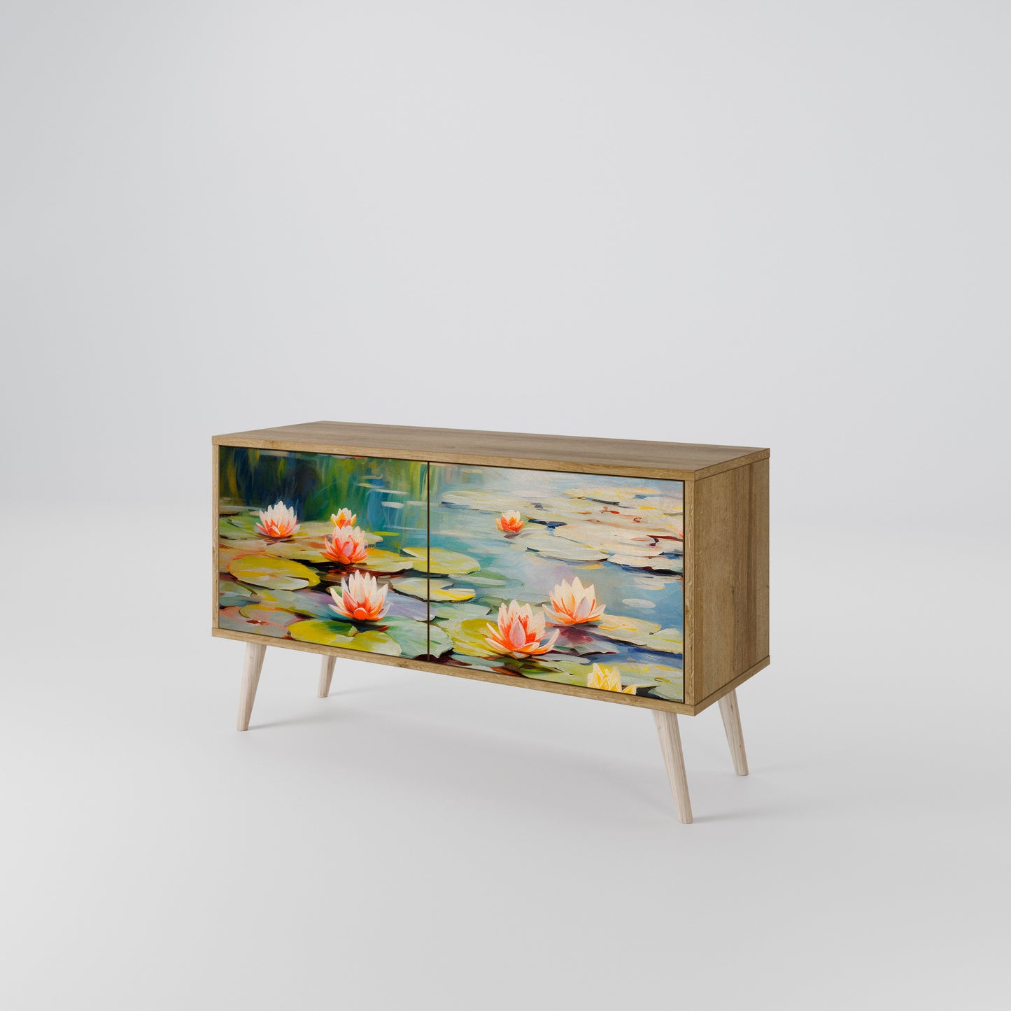 BLOOMING WATERS Mobile TV Compatto a 2 Ante