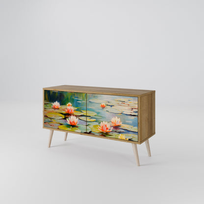 BLOOMING WATERS Mobile TV Compatto a 2 Ante