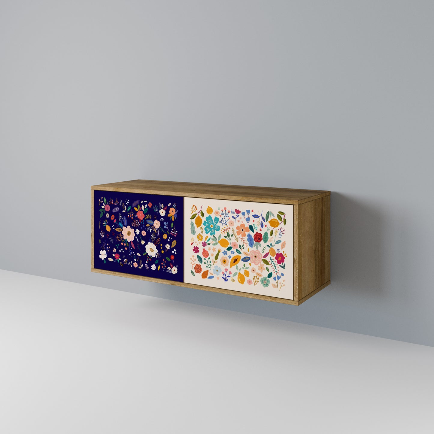 FLORAL COMBINATION Mobile TV Compatto a 2 Ante