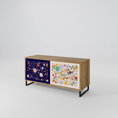 FLORAL COMBINATION Mobile TV Compatto a 2 Ante