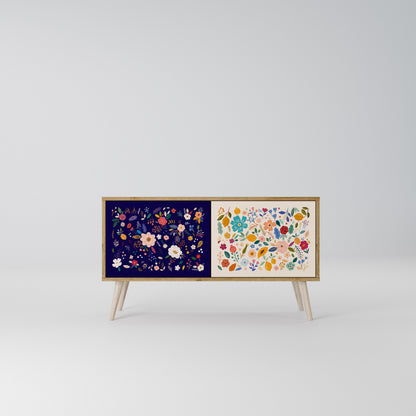FLORAL COMBINATION Mobile TV Compatto a 2 Ante