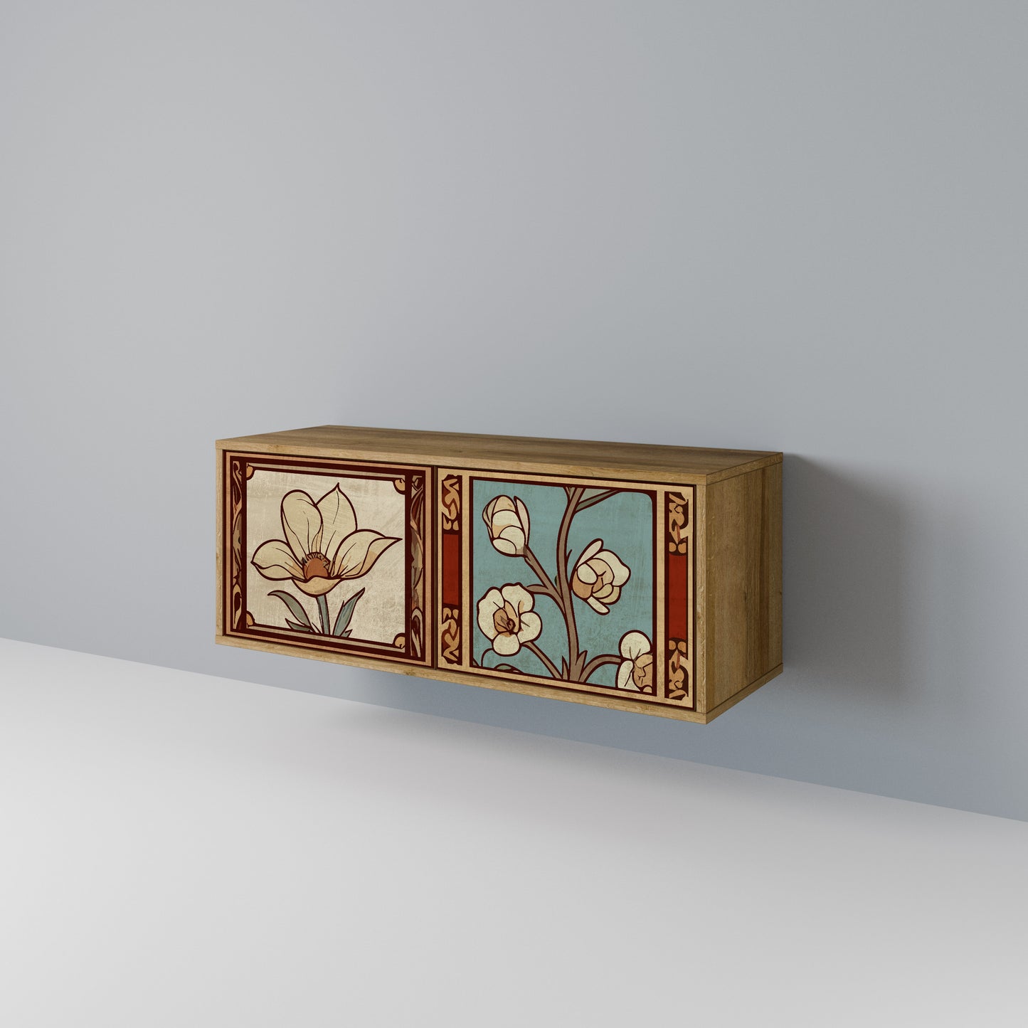 TIMELESS FLORA Mobile TV Compatto a 2 Ante