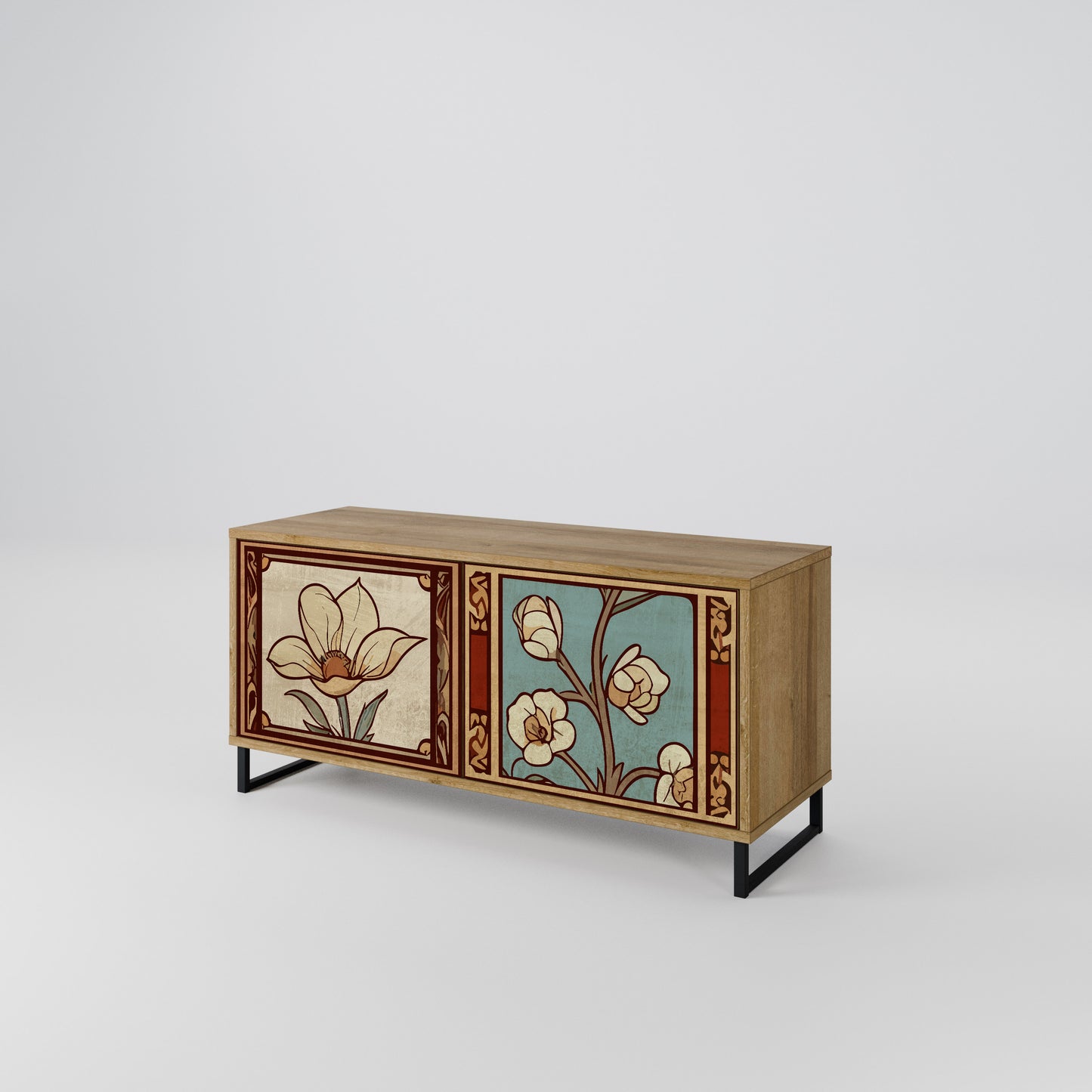 TIMELESS FLORA Mobile TV Compatto a 2 Ante