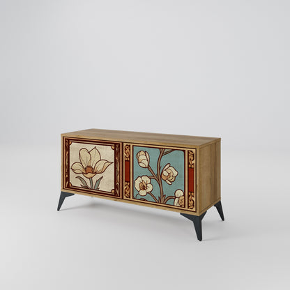 TIMELESS FLORA Mobile TV Compatto a 2 Ante