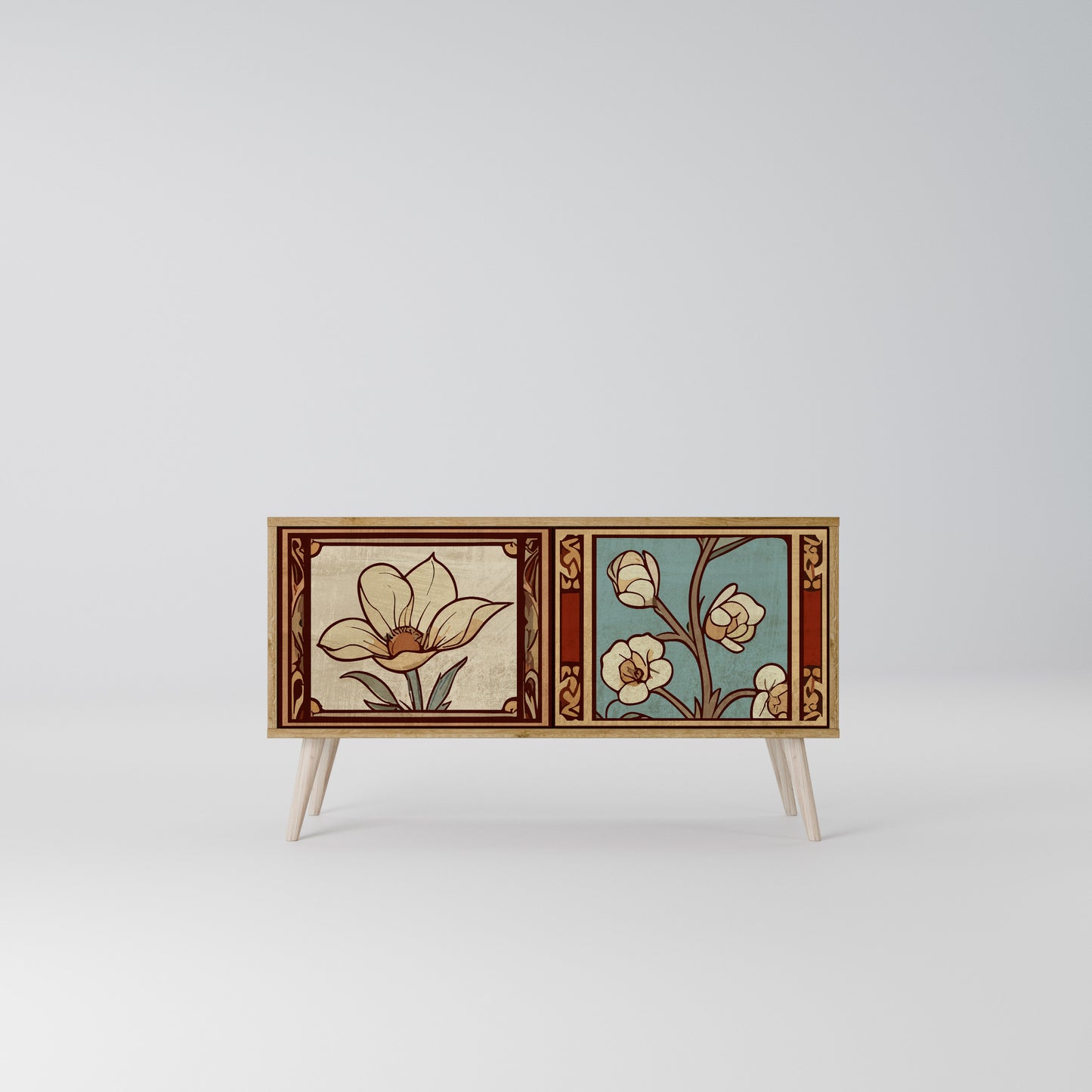 TIMELESS FLORA Mobile TV Compatto a 2 Ante